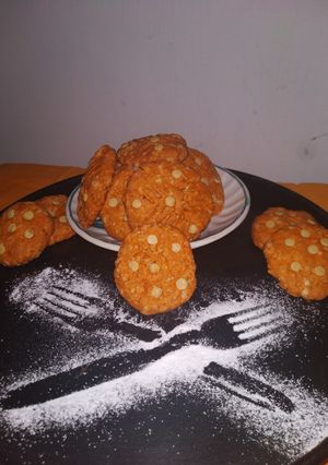 A picture of Eggless OrangyCookies.