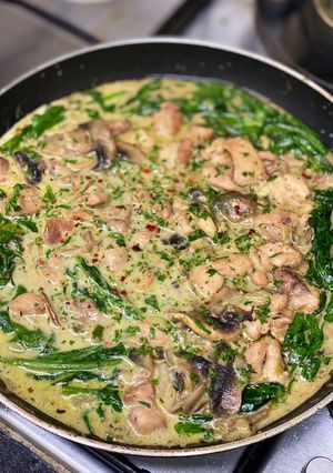 A picture of Creamy Chicken Spinach.