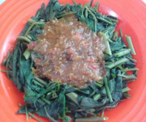 Resep mudah Rujak kangkung Paling Enak