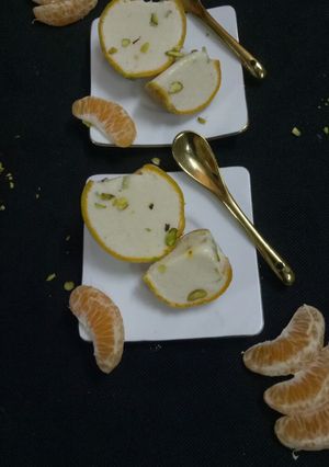 A picture of Orange Ice cream.