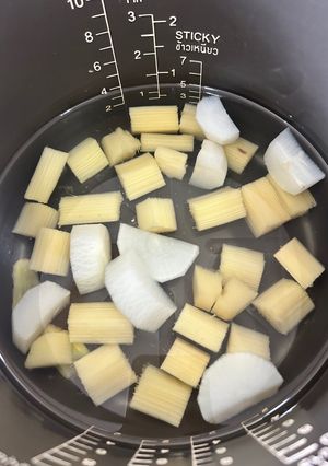 Hình của món Mía Nấu Củ Cải.