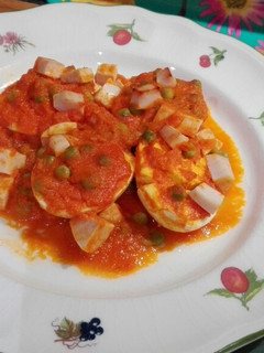 Una foto de Huevos a la portuguesa