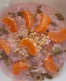 Yogurt porridge bowl