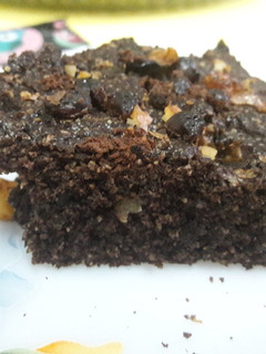Una foto de Brownie de avena
