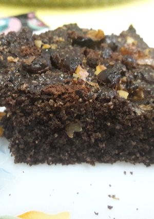 Una foto de Brownie de avena