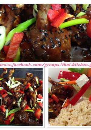 รูปของ ปีกไก่อบฮอยซินซอสและน้ำผึ้ง