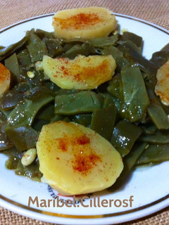 Una foto de Ensalada de judías verdes y patatas