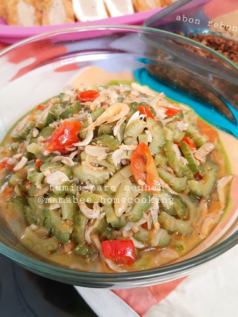 Resep Tumis pare teri medan ebi seuhah (pedas), Lezat Sekali