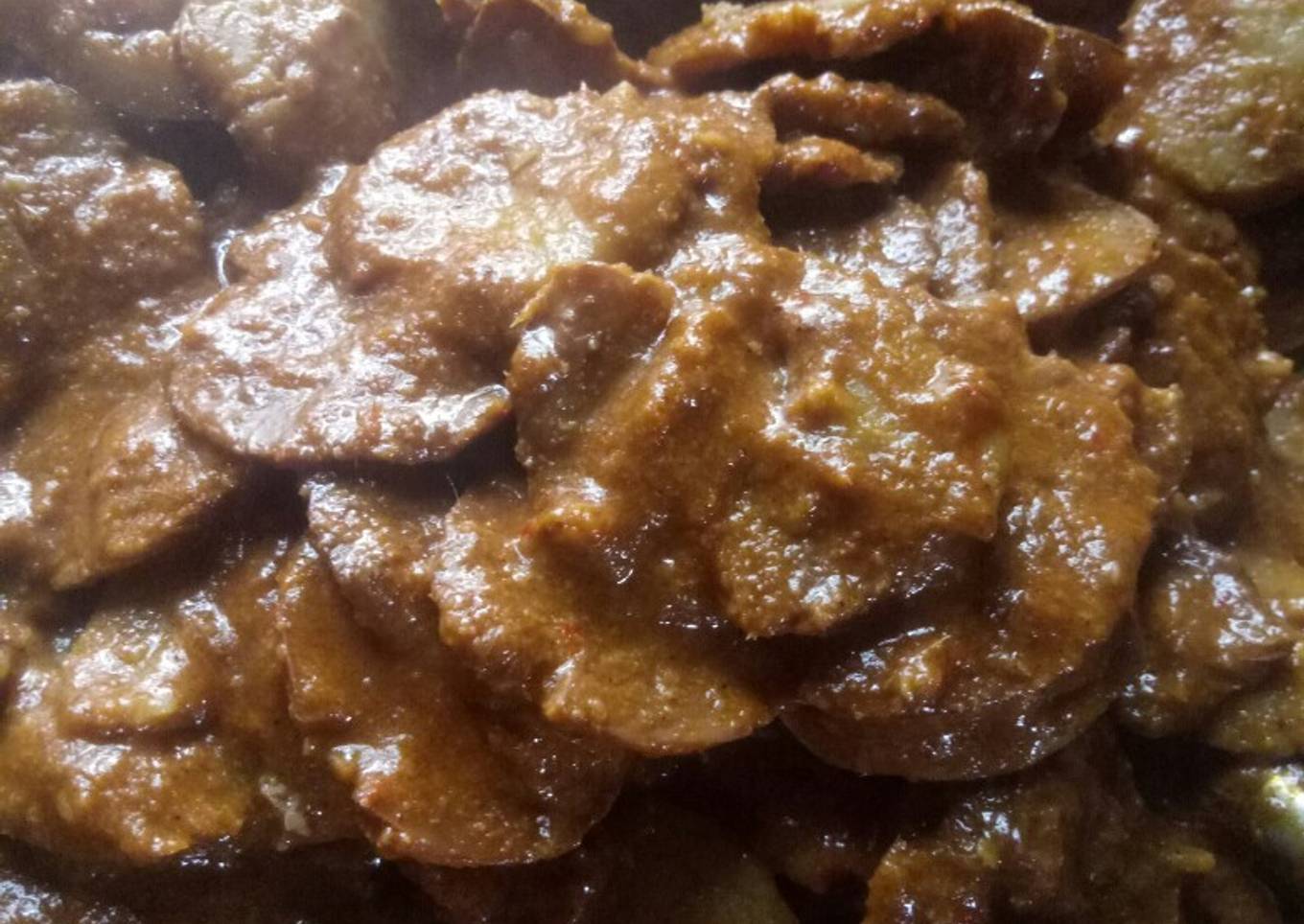 Rendang jengkol bumbu instan