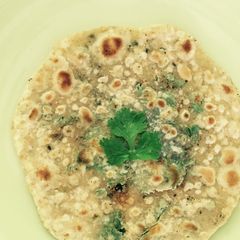 A picture of Mint Coriander Parathas.