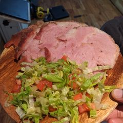 A picture of Brown sugar bourbon ham.