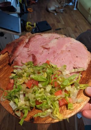 A picture of Brown sugar bourbon ham.