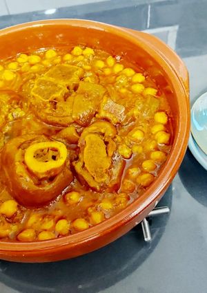 صورة لوصفة كرعين بالحمص