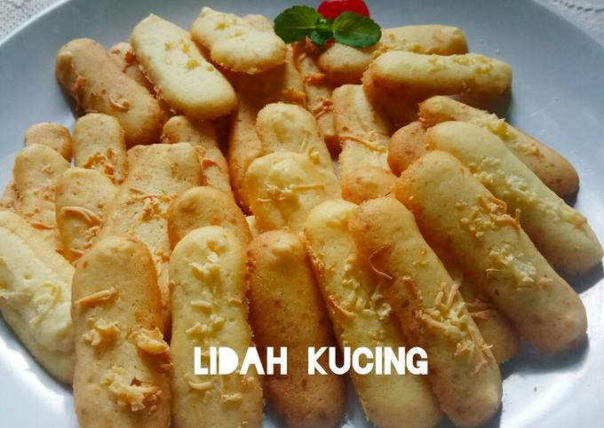 Mudah Banget Masakan Resep 355. Lidah kucing keju (tanpa cetakan)