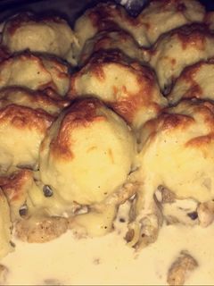 صورة لوصفة صينيه كرات البطاطس بالدجاج 👅