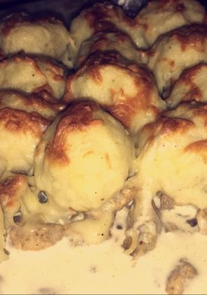 صورة لوصفة صينيه كرات البطاطس بالدجاج 👅