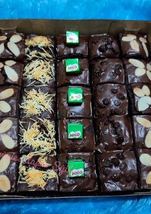 Foto resep Brownies panggang sekat anti gagal
