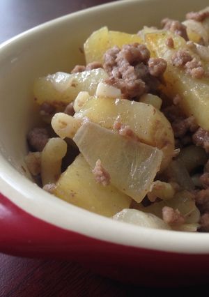 Foto resep Kentang panggang daging dengan macaroni