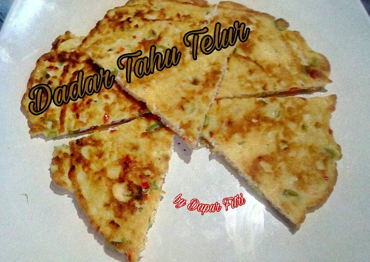 Dadar Tahu Telur simple