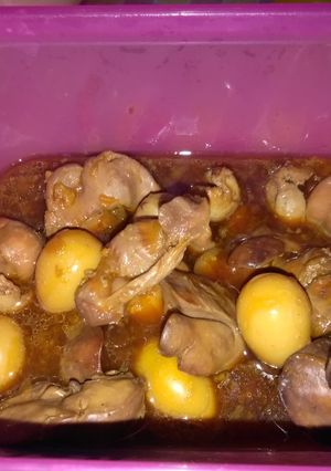 Foto resep Semur Ati ampela telur puyuh