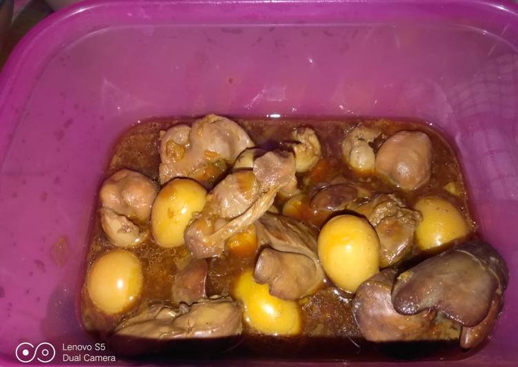 Resep Semur Ati ampela telur puyuh yang Sempurna