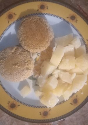Una foto de Mini Medalloncitos de Garbanzos y Arvejas