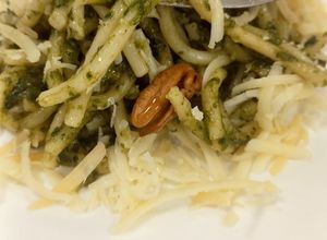 Una foto de Pesto de Albahaca con Spaghetti