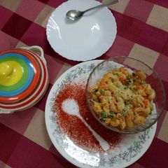 A picture of Macroni Pasta With Tomato Capri.