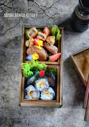 Foto resep Bento Fish Sushi (#ketopad_bento_sushi)
