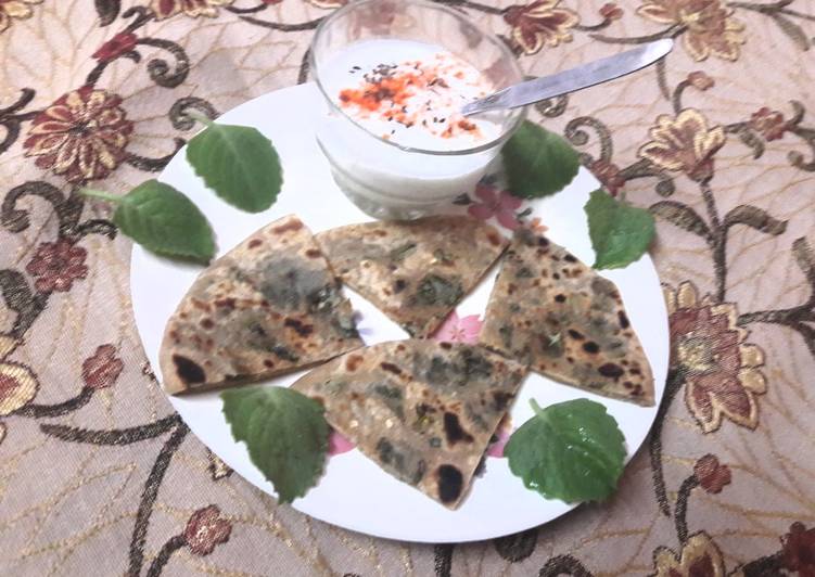 Steps to Prepare Any-night-of-the-week Ajwain ke patte ka parantha