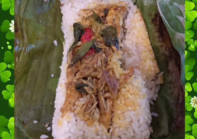 Nasi Bakar Ayam Suwir Kemangi