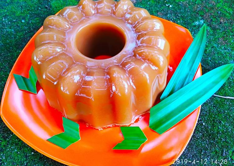 Resep Puding klasik gula merah Anti Gagal