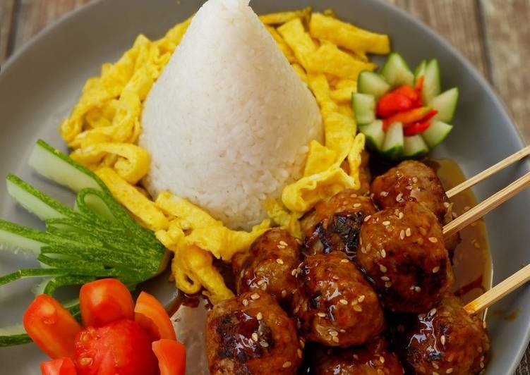 Bola-bola Daging Bakar Saos Madu Mentega