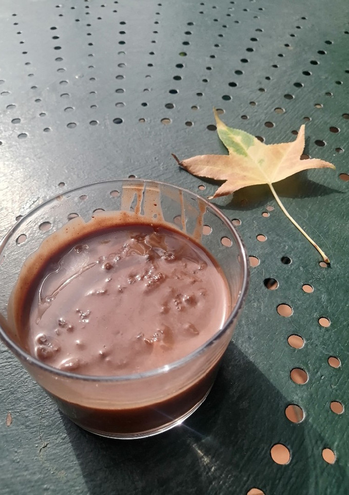 Una foto de Arroz con leche de chocolate