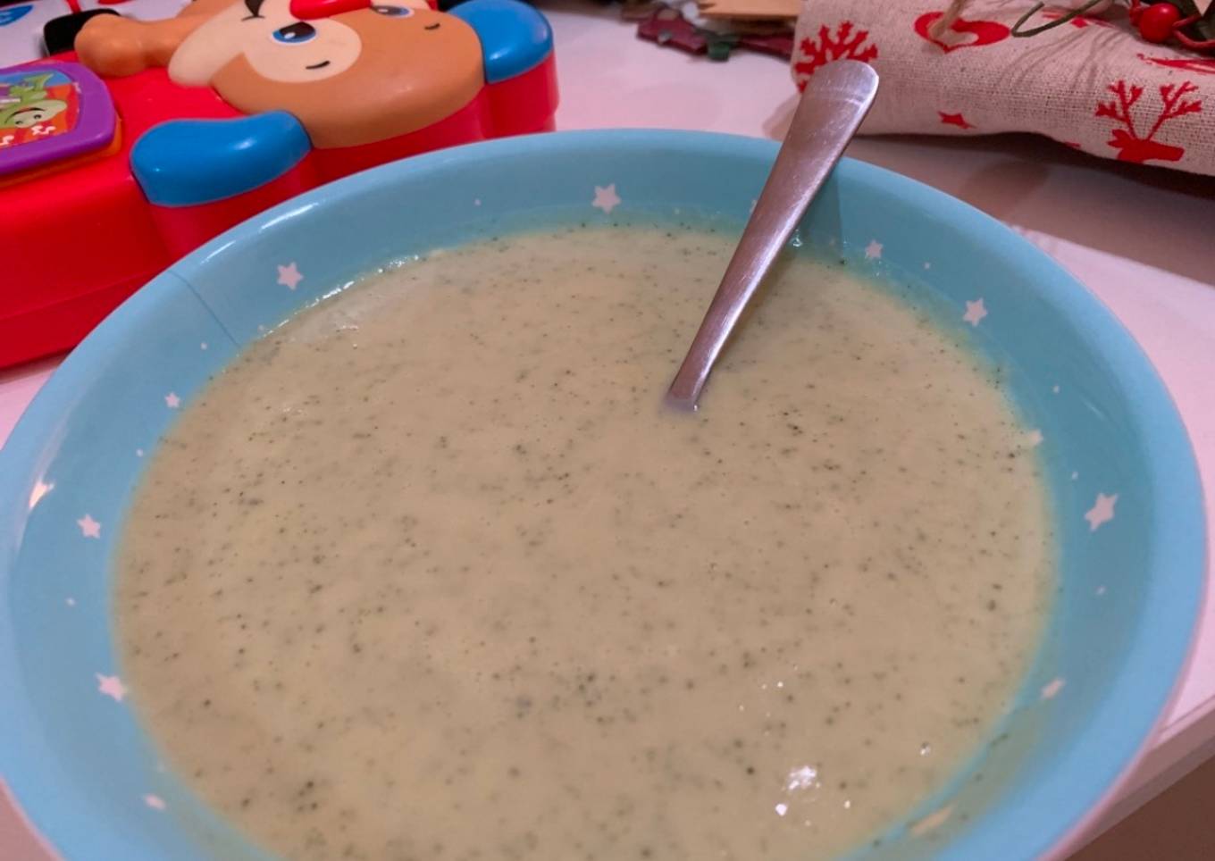 Crema de calabacín para bebés de más de 1 año