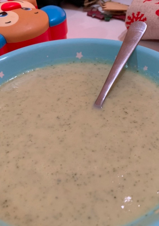 Una foto de Crema de calabacín para bebés de más de 1 año