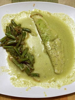 A picture of Fish Fillet in Cilantro Sauce.
