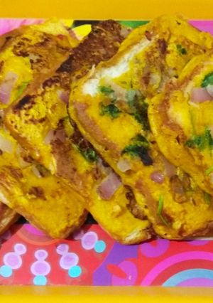 A picture of Besan Toast.