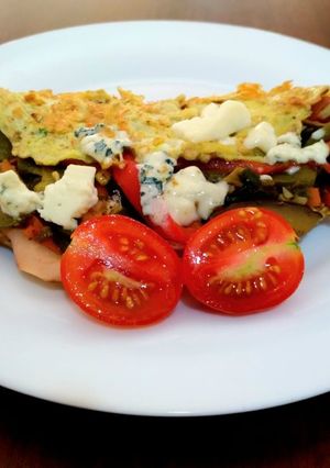 Una foto de Omelette con verduras