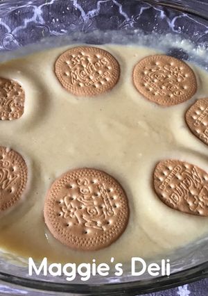 Una foto de Flan de galleta en microondas