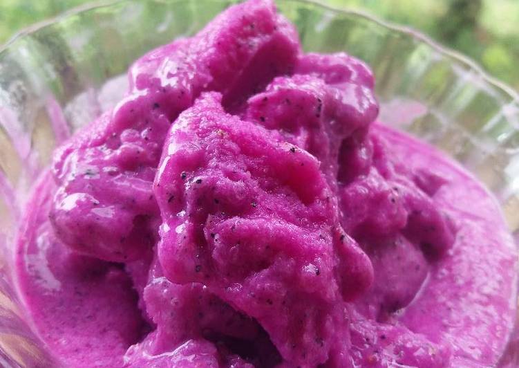 Resep Ice Cream Buah Naga So Simpel yang Sempurna