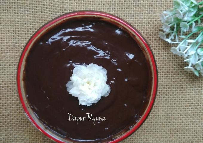 Standar Resep praktis membuat Glaze Coklat Homemade  spesial