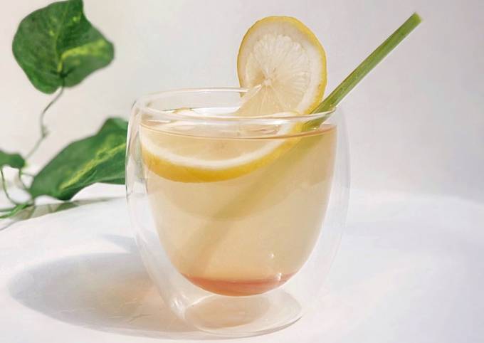 Resep Teh Sereh Madu Jahe / Lemongrass Tea, Lezat Sekali