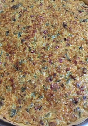 Una foto de Tarta de verduras y queso crema