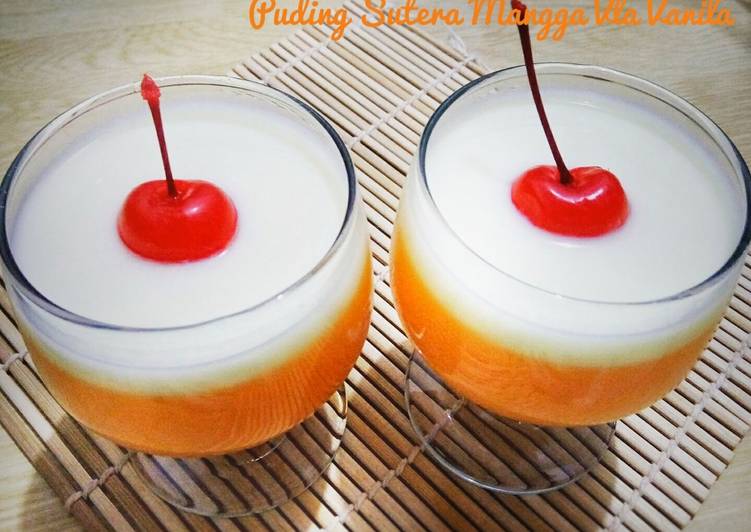 Puding Sutera Mangga Vla Vanila