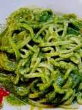 Scialatielli with Arugula Pesto (No Sausage)