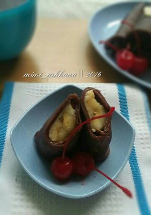 Foto resep Dargul Coklat Isi Pisang Keju