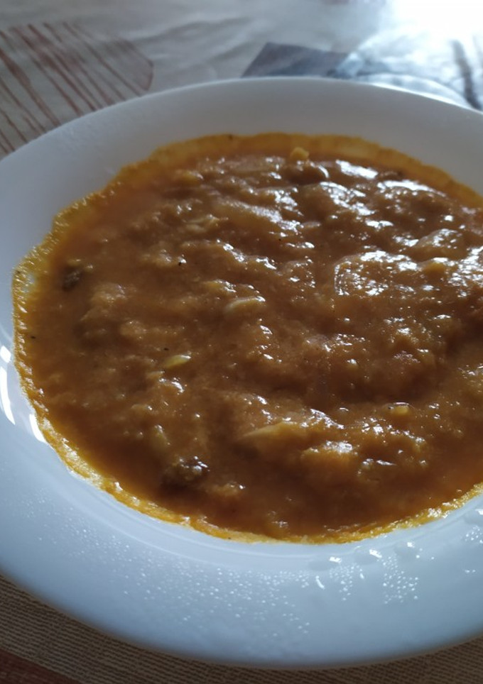 Una foto de Sopas de ajo versión vegana