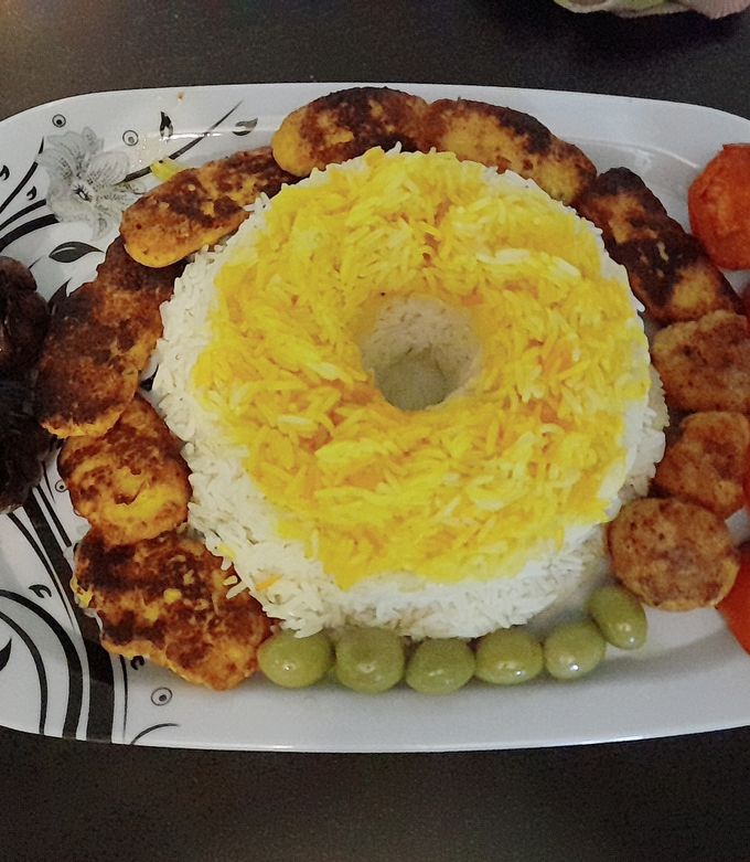 تکوکو مرغ و برنج