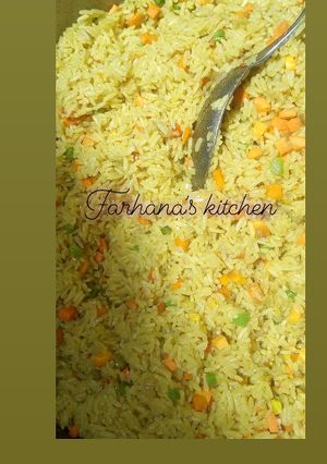 A picture of Simple fried rice.